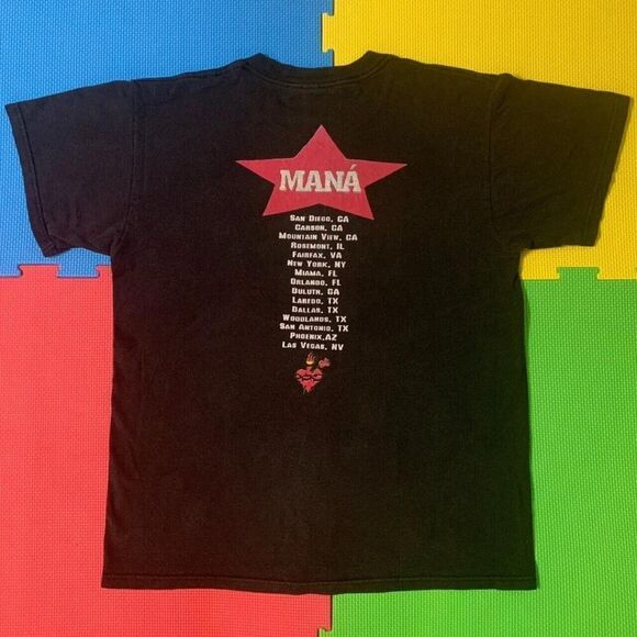 Vintage Y2K Mana Revolucion De Amor Band Tour T-Shirt Size Medium - Picture 2 of 4